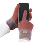 Warm Fleece Lined Knit Gloves Touchscreen Winter Women Ladies Thermal