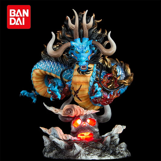 22cm One Piece Anime Figure GK Kaido Dragon Form Four Emperors With Lamp PVC Action Figure Model Dolls Antistress Toy For Gift-EXPROTAS