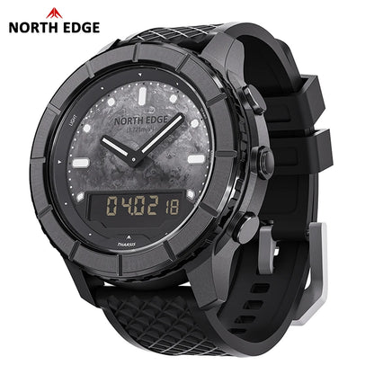 North Edge Digital Watch 50M Waterproof Altimeter Compass for Men