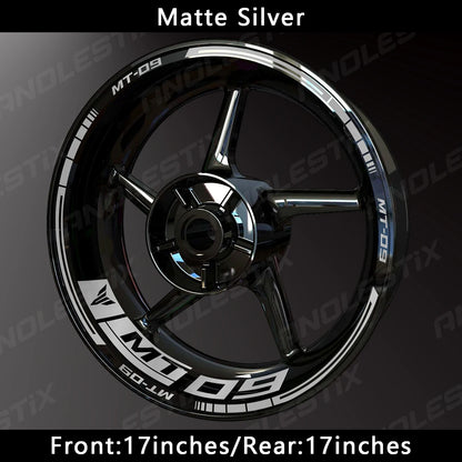 Reflective Motorcycle Wheel Sticker Hub Decal Rim Stripe Tape for YAMAHA MT-09
