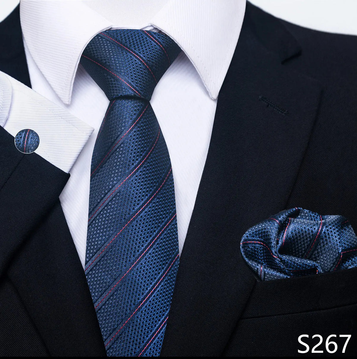 EXPROTAS Tie Pocket Square 8cm Wedding Formal Men’s Accessories