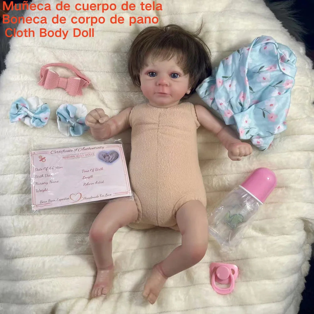 18" Reborn Baby Doll Felicia Lifelike Realistic Newborn Girl Birthday Gift Toy