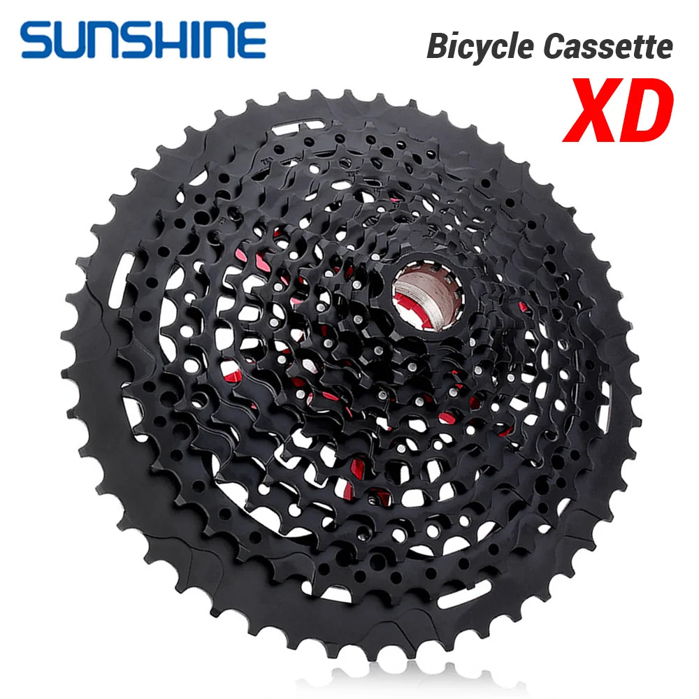 SUNSHINE XD MTB Cassette 12 Speed 9–50T Black Compatible SRAM XD Freehub - EXPROTAS