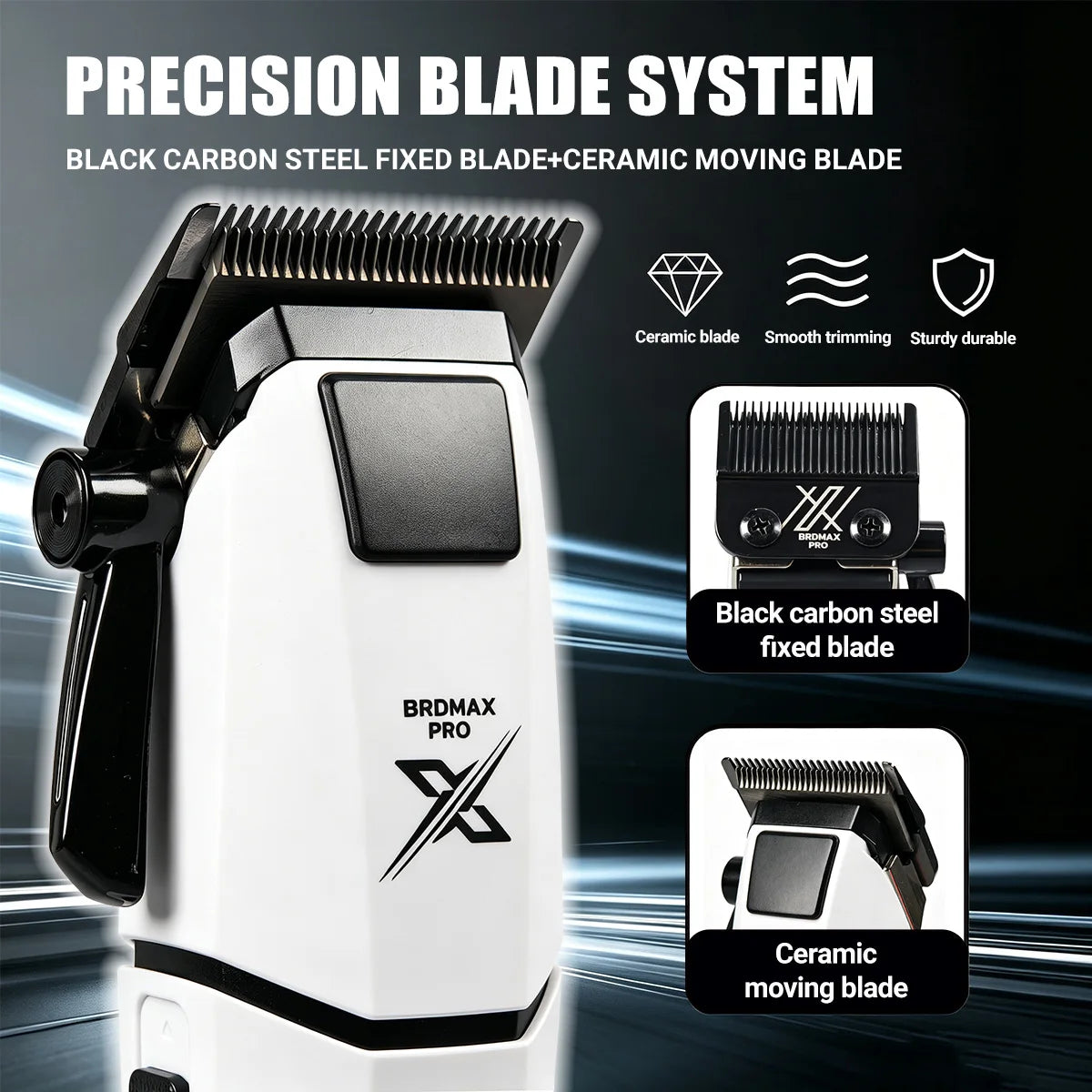 Hair Clipper Electric Trimmer for Men Barber Cutting Machine Cordless