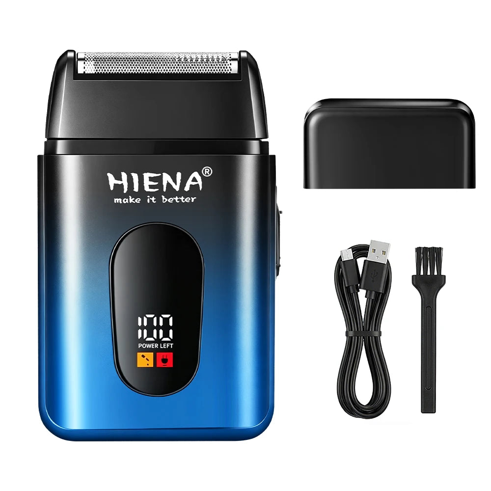 Men Electric Shaver Cordless Hair Clipper Rechargeable Hiena Razor