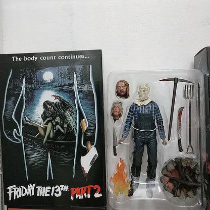 NECA Friday The 13th Figure Toys Freddy Jason Voorhees Blood Action Figure Jason Collectible Model Christmas Halloween Gifts-EXPROTAS