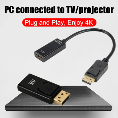 4K DisplayPort to HDMI Adapter DP Male to HDMI Female Video Converter