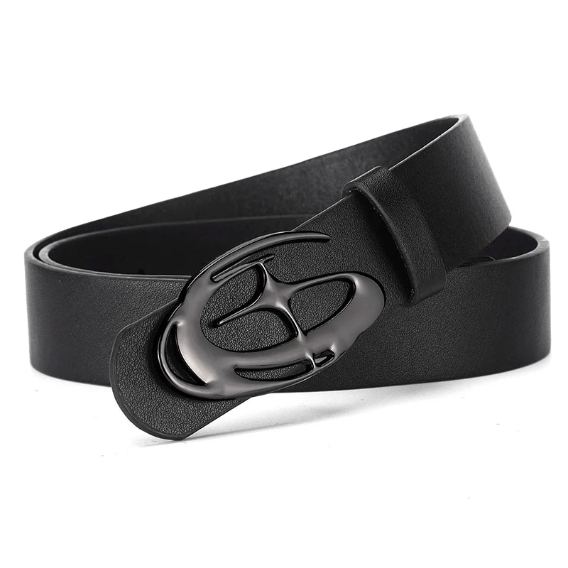 Men's Smooth Buckle Belt Unique Fashion Casual Pants Accessories Birthday