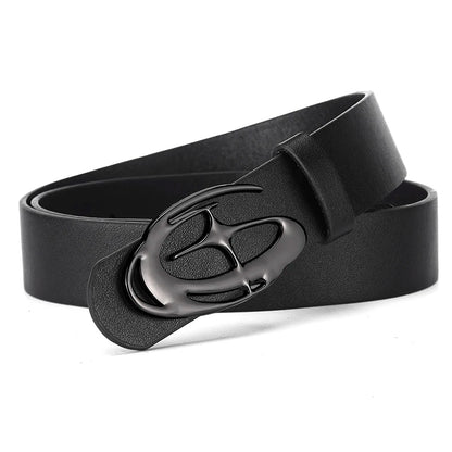 Men's Smooth Buckle Belt Unique Fashion Casual Pants Accessories Birthday