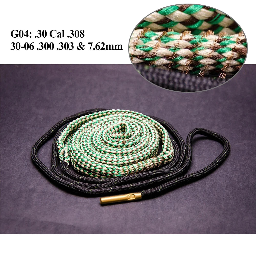 Rope Bore Cleaner for Rifle Shotgun 12GA 5.56mm 7.62mm Gun Cleaning Supplies