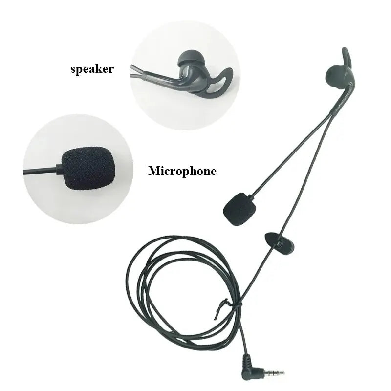 3.5mm Earphone Headset for EJEAS FBIM V6 V6C V4 V4C Intercom Referee