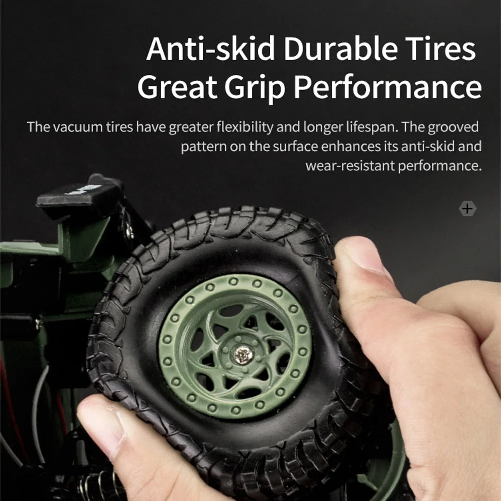 JJRC 1/18 Rc Car Off-Road 4x4 2.4G Radio Controlled Car Military Electric Machine 10Km/h Rc Buggy Children's Cars Toys for Boys-EXPROTAS