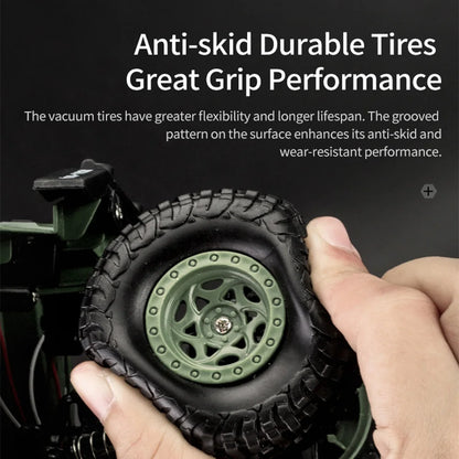 JJRC 1/18 Rc Car Off-Road 4x4 2.4G Radio Controlled Car Military Electric Machine 10Km/h Rc Buggy Children's Cars Toys for Boys-EXPROTAS