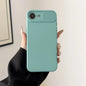 iPhone 11-16E Pro Max Plus Mini TPU Case Slide Camera Cover Shockproof Soft