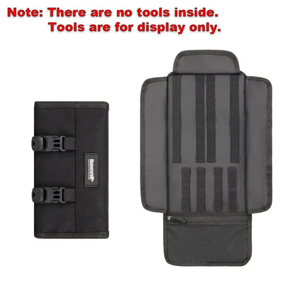 Rhinowalk Motorcycle Tool Roll Bag Portable Motor Saddlebags Side Tool Storage Bag Pouch Outdoor Travel Repair Working Tool-EXPROTAS