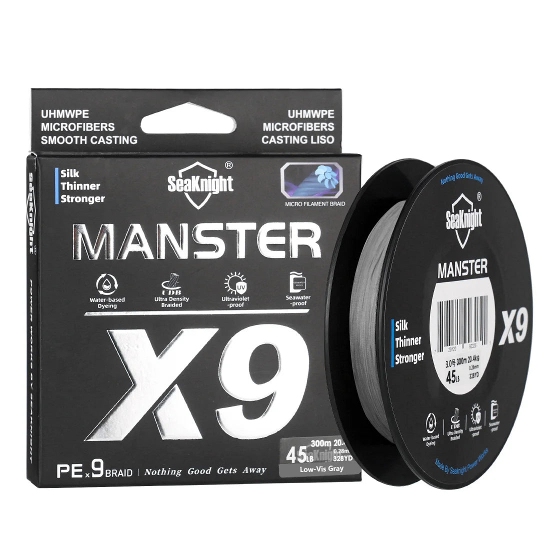 SeaKnight PE Fishing Line 300M 9 Strands Braided Saltwater 17LB-80LB