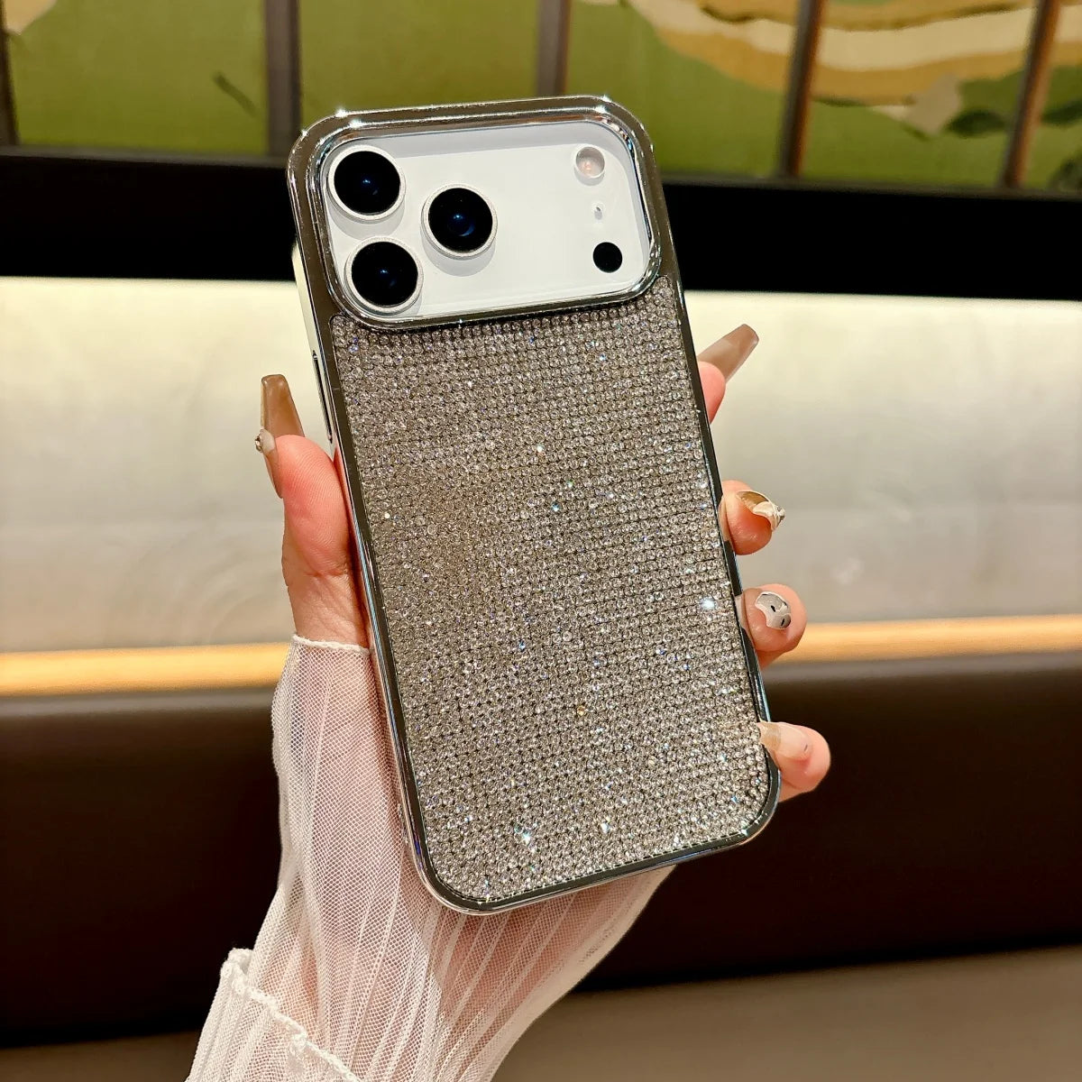 Glitter Starry Sky Diamond Case for iPhone 11-17 Air Pro Max Plus Shockproof