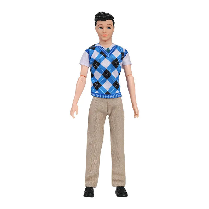 30cm Fashion Ken Doll 1/6 Movable Joints Clothes Suit Dress-Up Toy