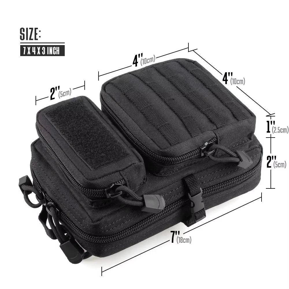 EDC Utility Bag Molle Waist Pouch Tactical Small Organizer Outdoor Gear