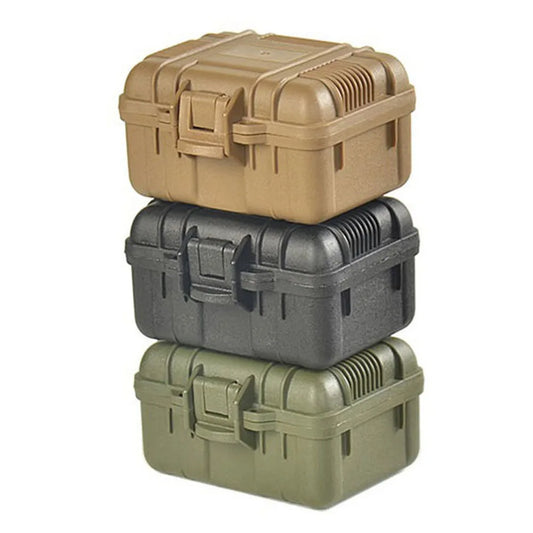Portable Storage Box Waterproof Plastic Toolbox Hard Case Organiser 125x105mm