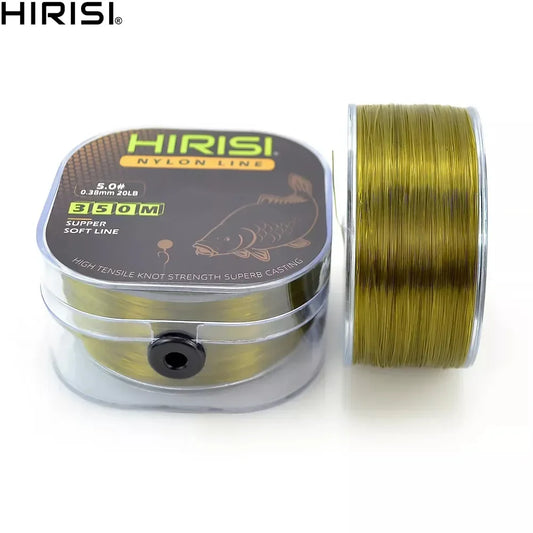Hirisi 350m Super Strong Monofilament Nylon Carp Fishing Line Japan Made