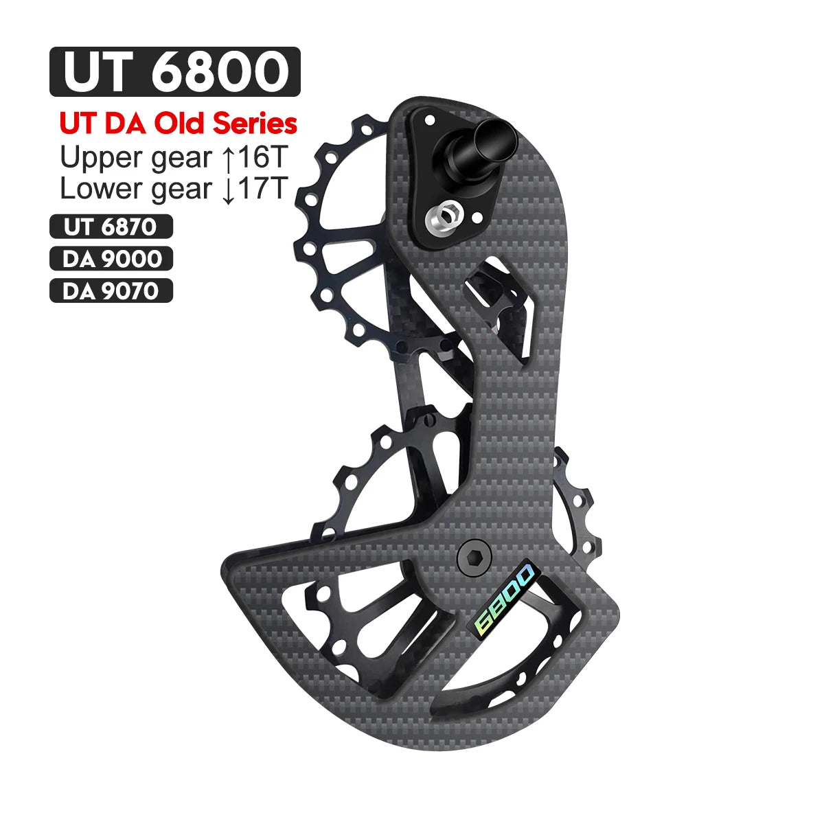 LTWOO UT Bicycle Ceramic Bearing Carbon Fiber Jockey Pulley Wheel Set Rear Derailleurs Guide For 105 5800 6800 Ultegra DURA ACE-EXPROTAS