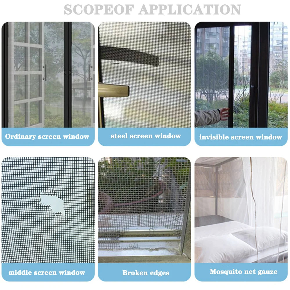 Waterproof Window Screen Repair Tape Self-Adhesive Anti-Mosquito Patch