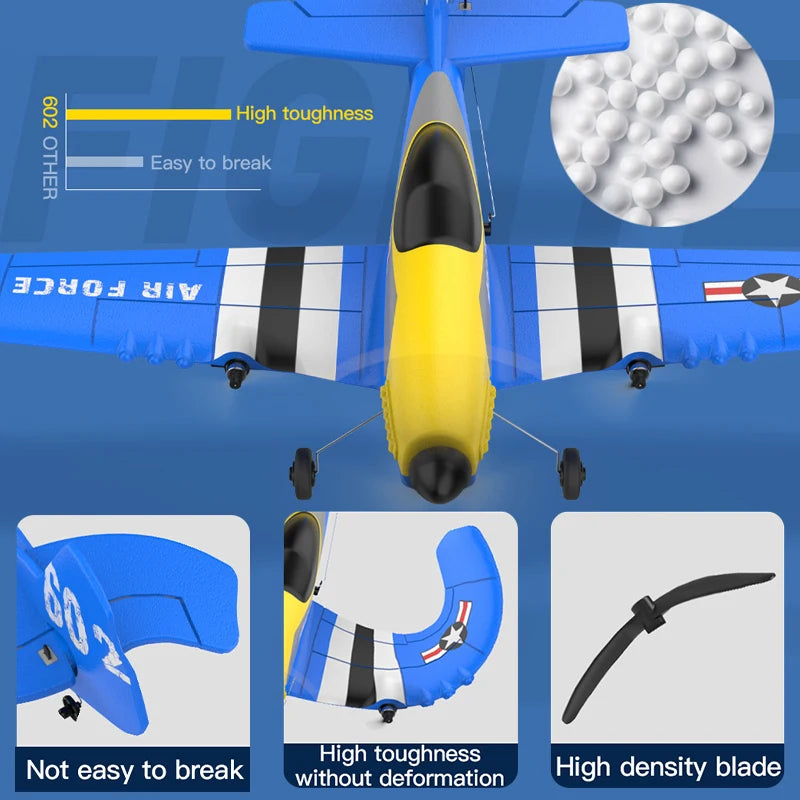 KF602 RC Airplane 2.4G EPP Foam Glider Remote Control Plane Flying Model Toy