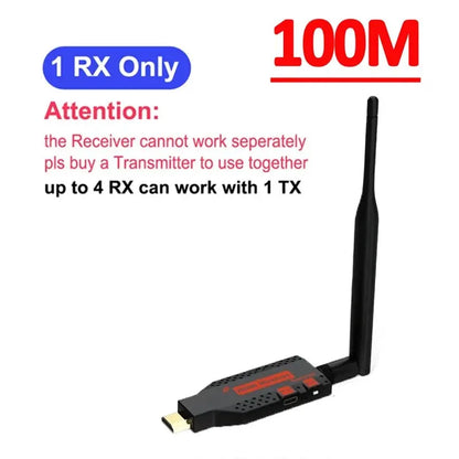 1080P 150m Wireless HDMI Extender 1 TX to 4 Splitter Video Transmitter Receiver for PS4 Camera Laptop PC to TV Monitor Projector-EXPROTAS