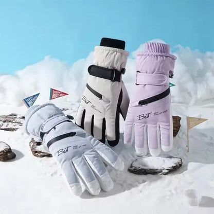 Winter Thermal Waterproof Touchscreen Ski Gloves Men Women Non-Slip