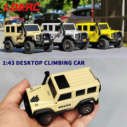 LDARC X43 1/43 MINI RC Electric Remote Control Model Car Desktop Crawler RTR 4WD Adult Children's Toys-EXPROTAS