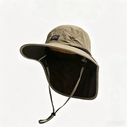 Neck Protection Wide Brim Bucket Hat UV Fishing Hiking Cap Unisex