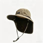 Neck Protection Wide Brim Bucket Hat UV Fishing Hiking Cap Unisex