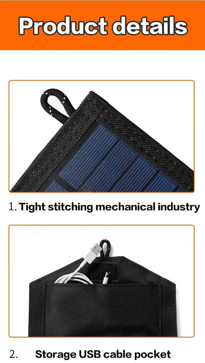 Fast Charger 100W Foldable Solar Panel Portable USB Power for Camping