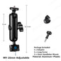 Bike Handlebar Mount Selfie Stick for GoPro Insta360 DJI Accessories
