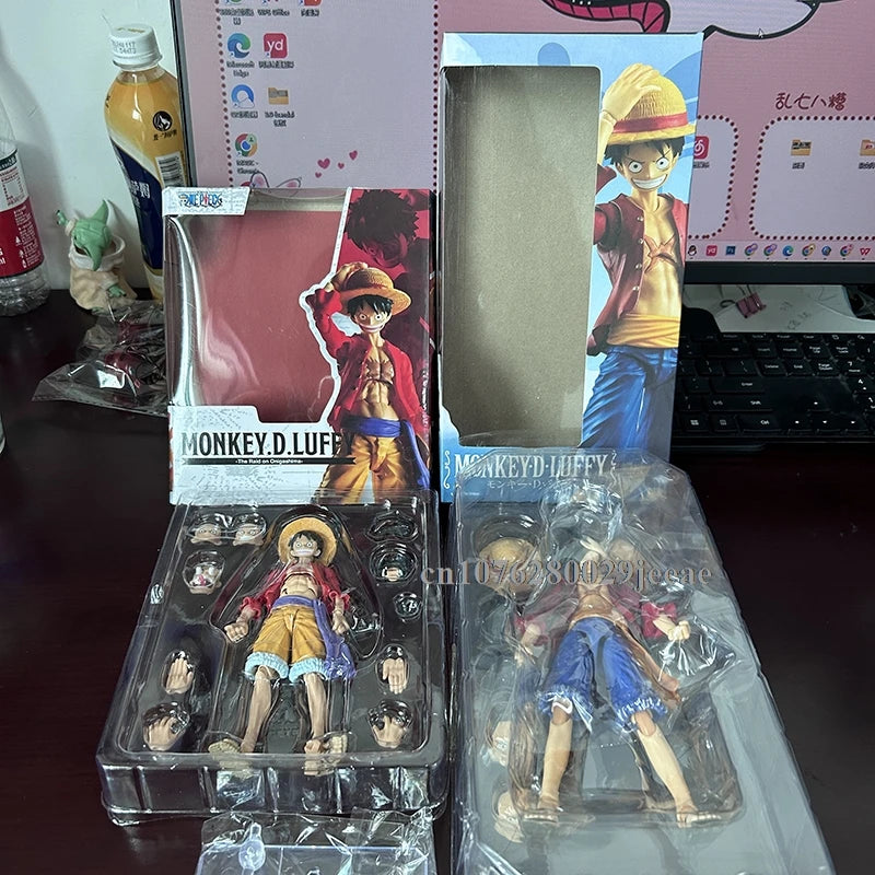 SHF One Piece Portgas D Ace Fire Fist Luffy PVC Movable Action Figure Toy