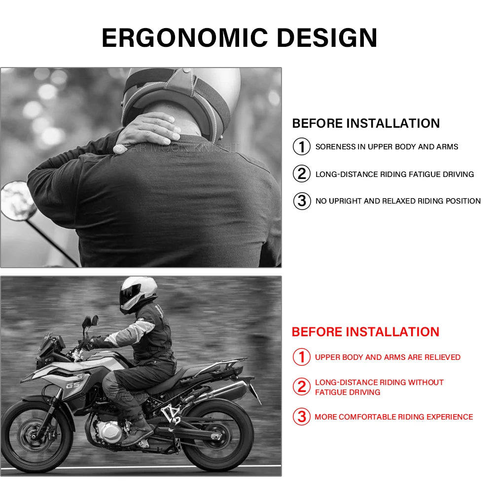 Motorcycle Handlebar Riser For BMW F750GS F 750 GS 2018 2019 2020 2021 2022 2023 2024- Handle Bar Raisers Up And Backwards-EXPROTAS