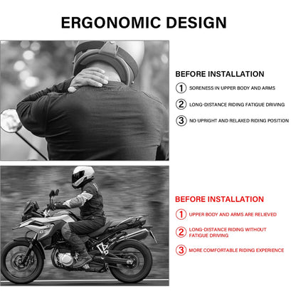 Motorcycle Handlebar Riser For BMW F750GS F 750 GS 2018 2019 2020 2021 2022 2023 2024- Handle Bar Raisers Up And Backwards-EXPROTAS