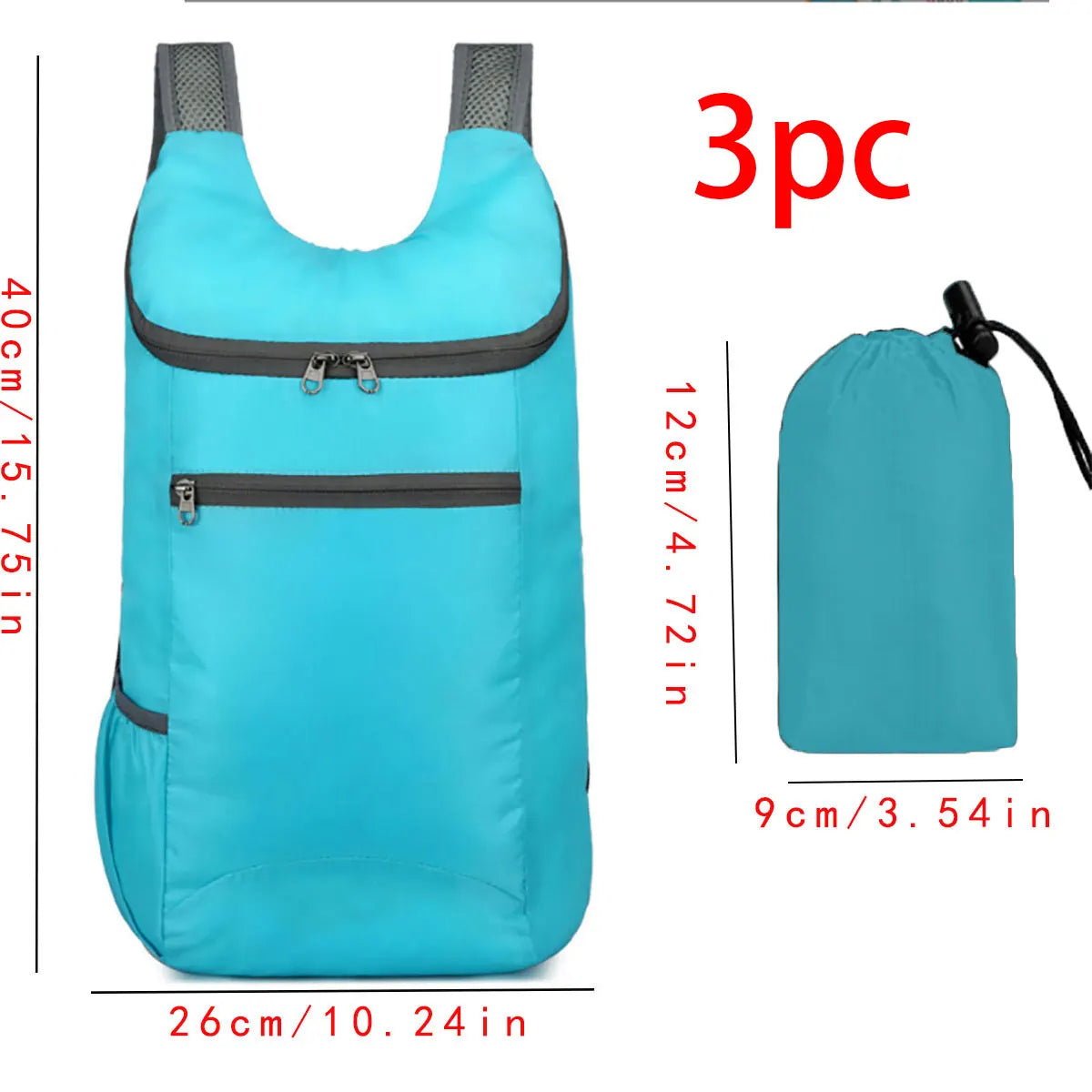 Weekend Travel Bag Foldable Waterproof Lightweight Large Capacity Backpack