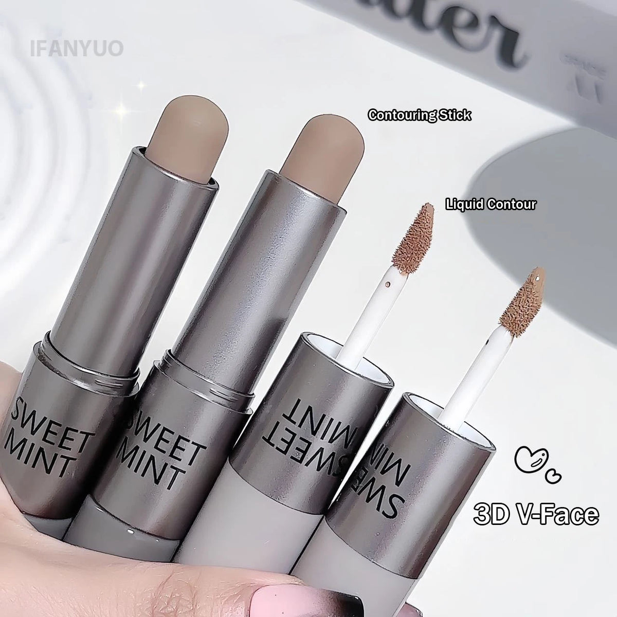 Concealer Contour Stick Matte Face Highlight Makeup Long Lasting Waterproof