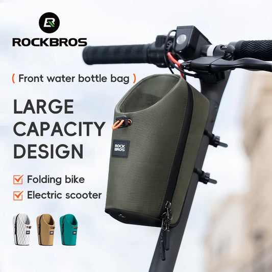 Water Bottle Bag Folding Bike Front Frame Storage Pouch for Brompton