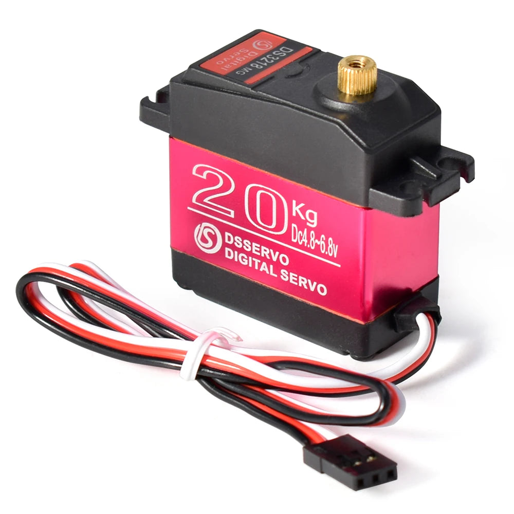 DS3218 Waterproof 20kg Metal Gear Digital Servo 0.14s for 1/8-1/12 RC Cars Crawlers