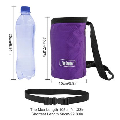 Rock Climbing Chalk Bag Magnesia Pouch with Waterproof Pocket