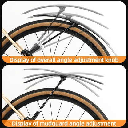 1/2PCS Bicycle Mudguard Fender Set Soft PP Plastic MTB Road Bike Protector