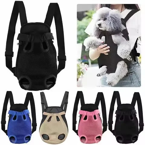 Breathable Mesh Pet Carrier Backpack for Dog Cat Travel Hiking