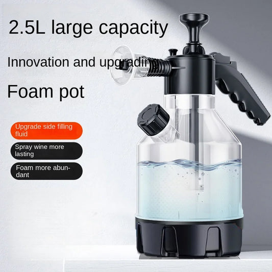 2.5L Car Wash Pump Foam Sprayer Handheld Snow Spray Bottle Cleaning Tool