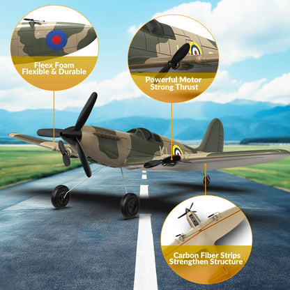 Spitfire 2.4G 3CH RC Plane Gyro Stabiliser EPP Foam 400mm Wingspan RTF