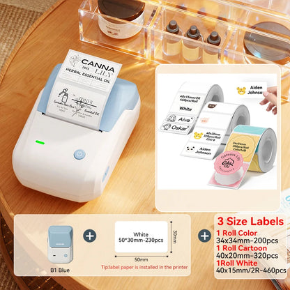 Niimbot B1 Portable Thermal Label Printer Mini Bluetooth Sticker Maker