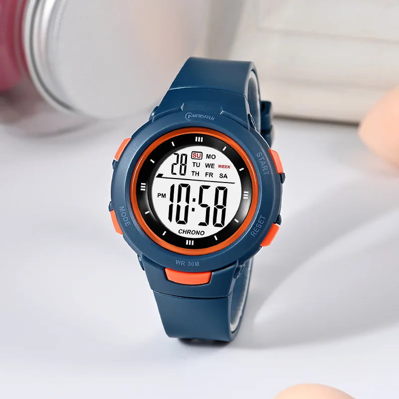 UTHAI CE49 Kids Smart Watch Luminous Waterproof Alarm Student Electronic Gift