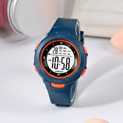 UTHAI CE49 Kids Smart Watch Luminous Waterproof Alarm Student Electronic Gift